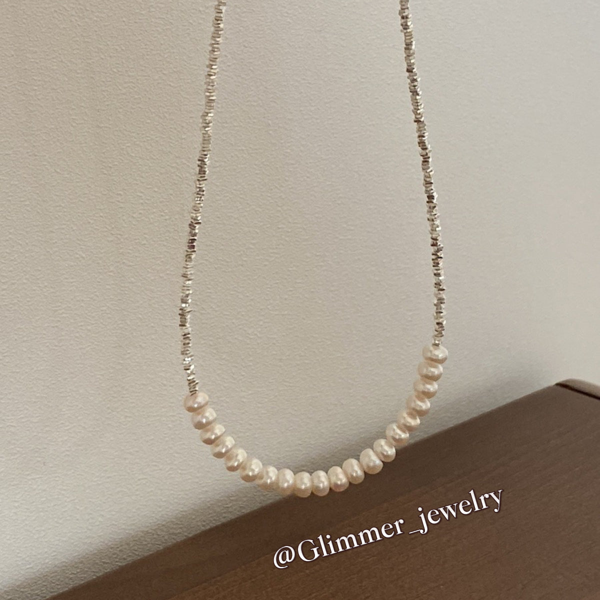 Shimmering 925 Sliver Pearl Bracelet & Necklace
