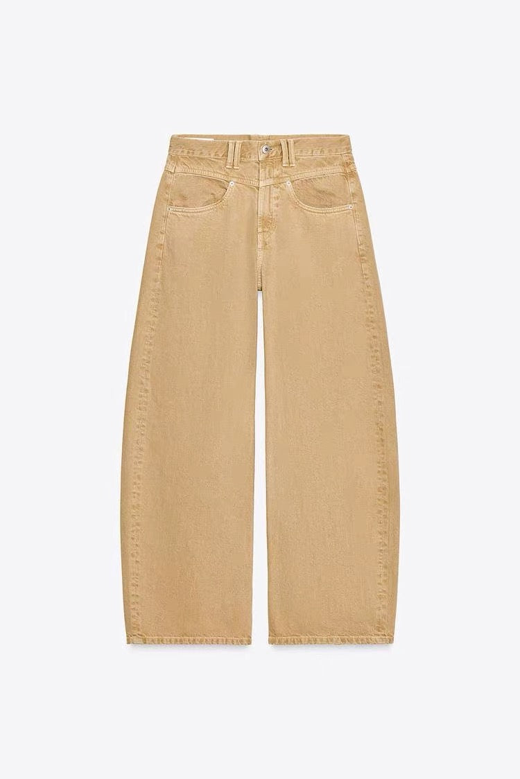 Glimma high-rise barrel-leg jeans