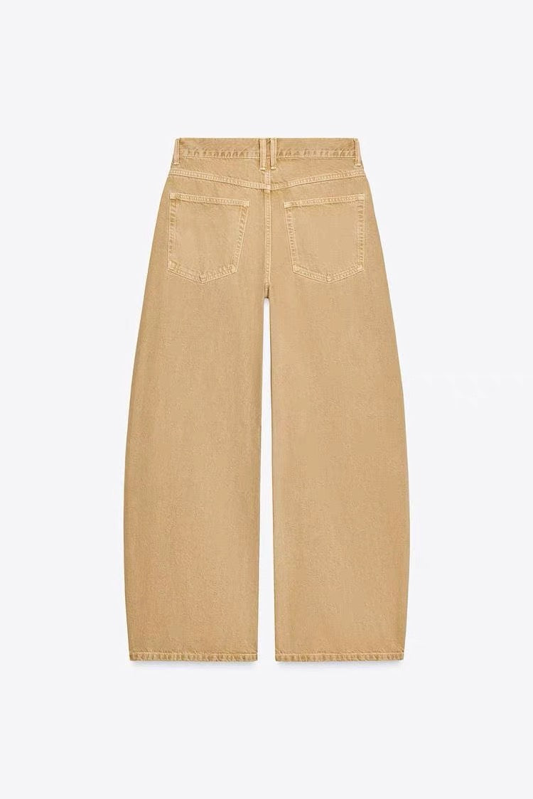Glimma high-rise barrel-leg jeans