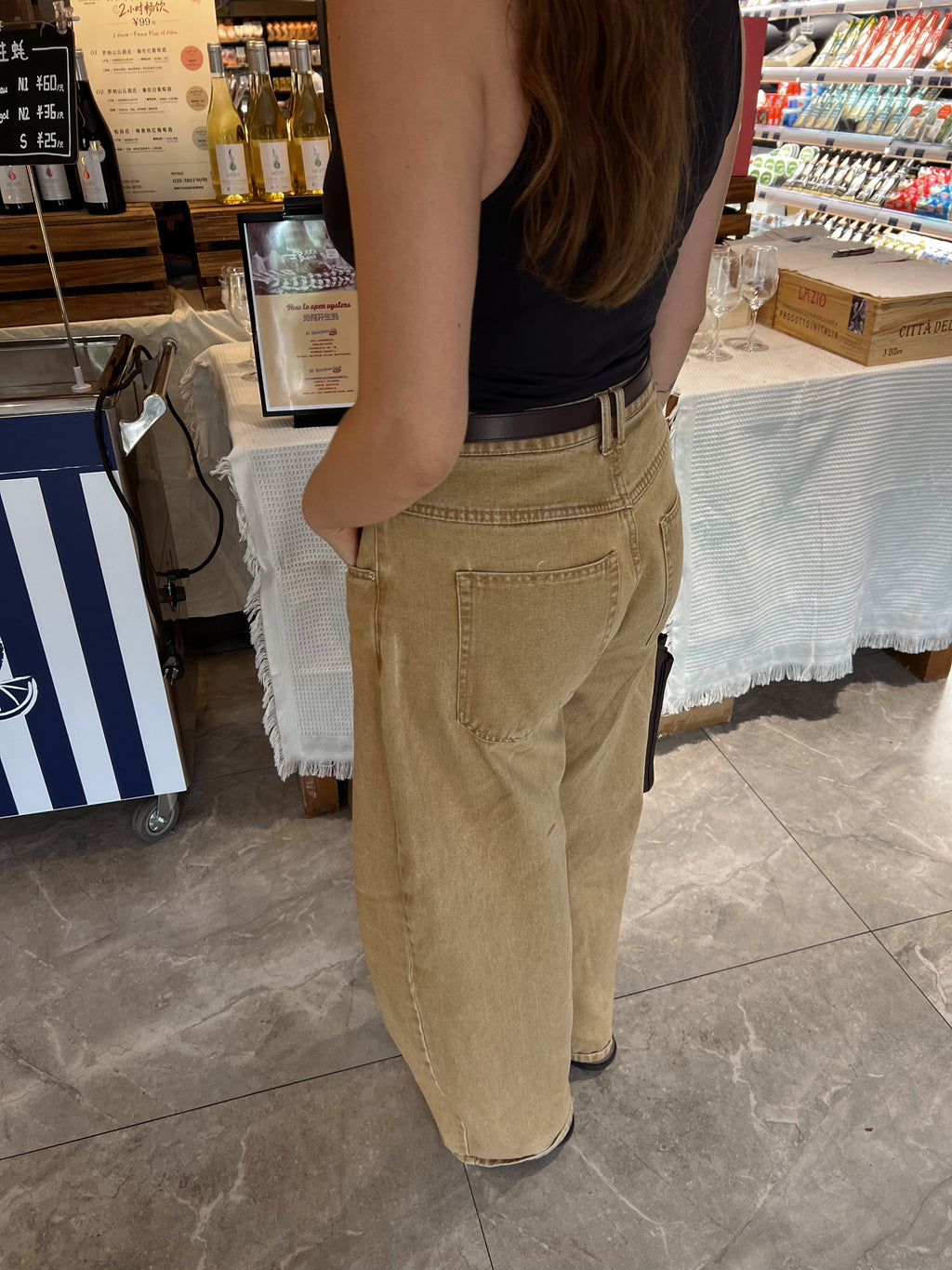 Glimma high-rise barrel-leg jeans