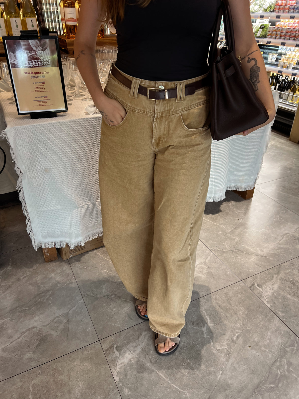 Glimma high-rise barrel-leg jeans